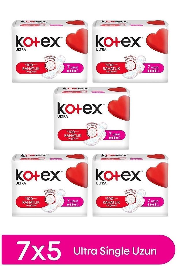 Hijyenik Ped Ultra Extra Uzun 7'li X 5 Adet - 1