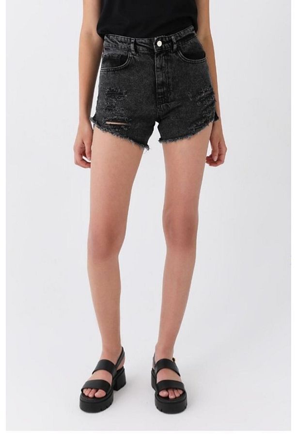 Denim şort - 3