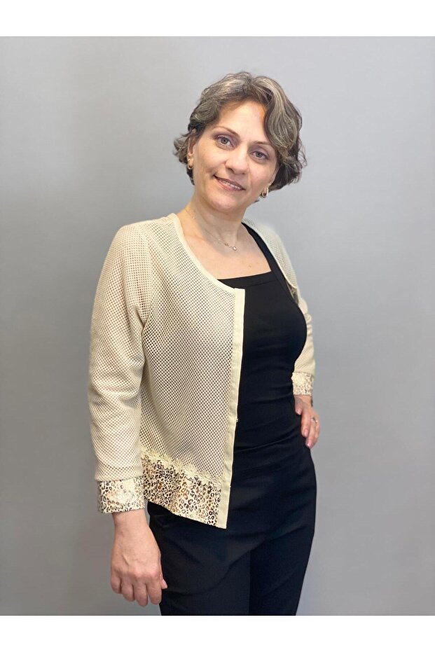 FİLE DETAYLI KETEN CEKET - 1