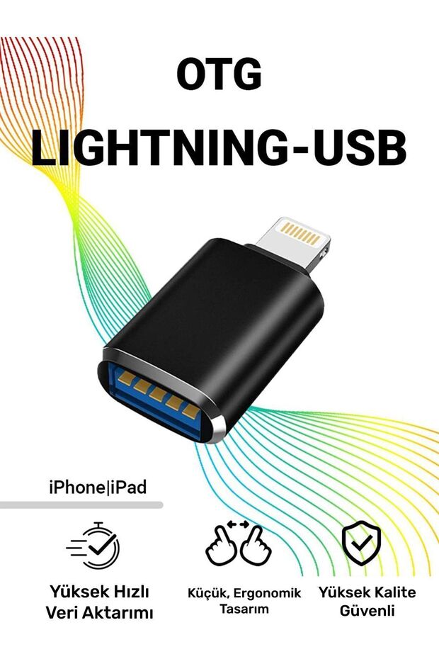 Lightning To Usb Adapter Iphone Ipad Usb Dönüştürücü Adaptör (YÜKSEK KALİTE) - 1