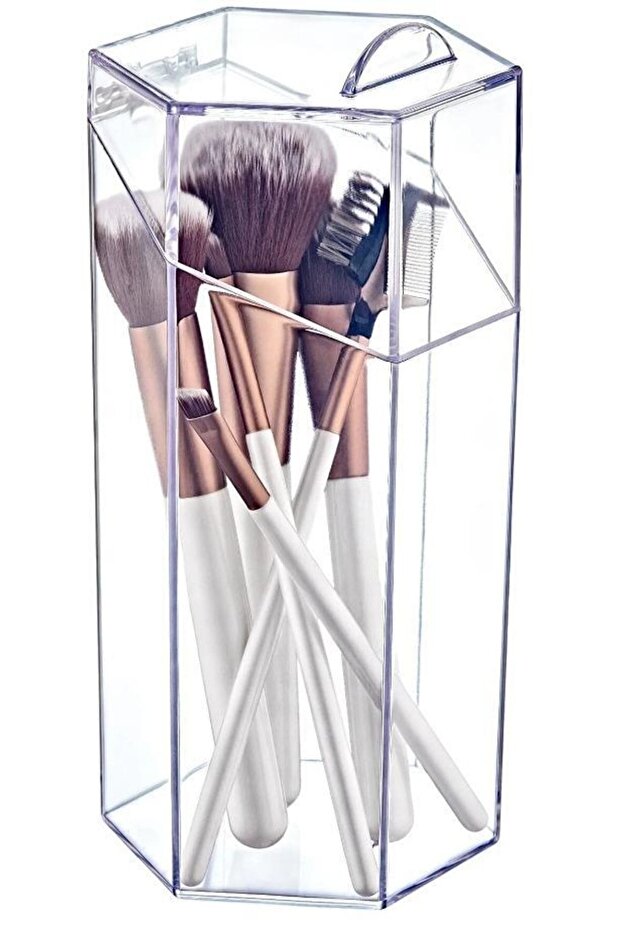 Multi-Purpose Makeup Brush with Lid - Storage Box and Organizer - 7