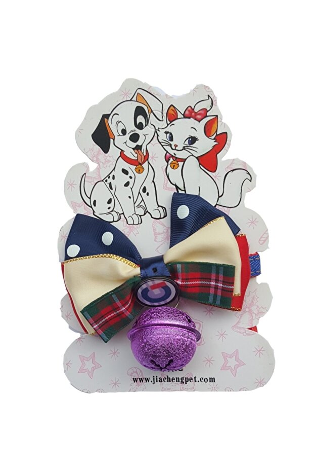 Bow Tie Colorful Cat and Small Breed Dog - Rattle Collar