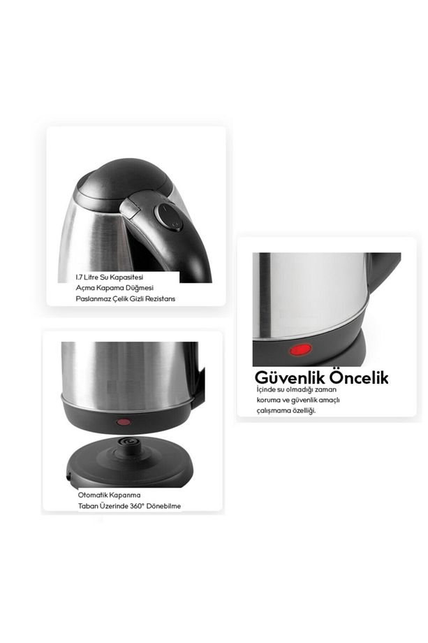 Th-118ck 1800 Ml Paslanmaz Çelik Su Isıtıcı Kettle - 6