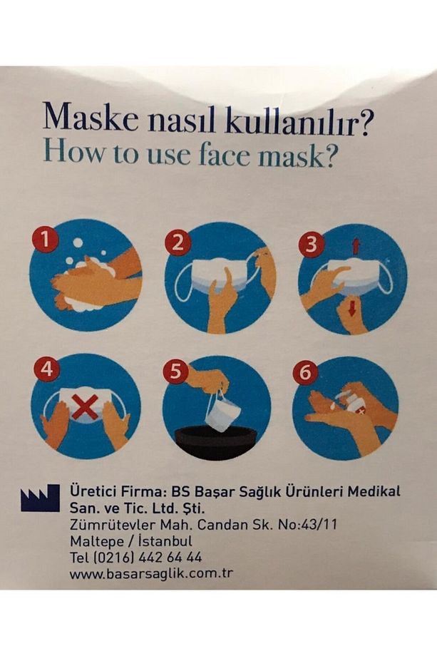 Pharma Cerrahi Maske Tek Tek Steril Poşetli Telli 3 Katlı 50 Adet Yeşil - 3