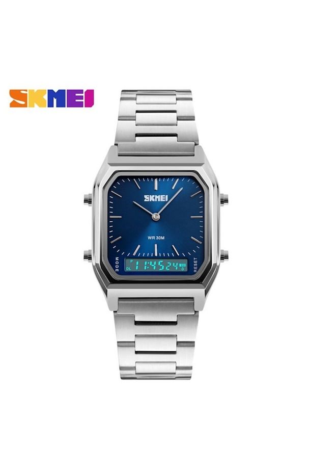 Skmeı 1220 Mavi Tasarım Analog-dijital Kol Saati - 1