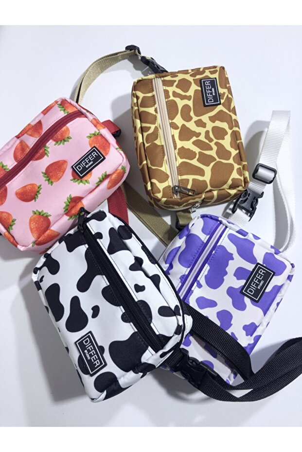 حقيبة كتف منقوشة على شكل زرافة من ستوديو - 3