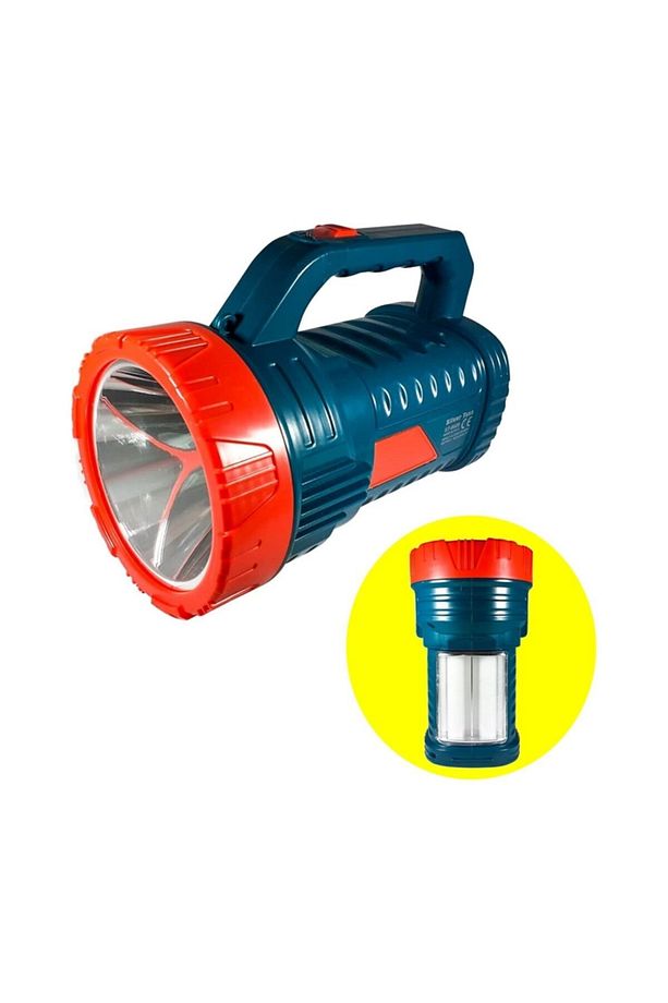 Silver Projektör 15w Led Şarjlı El Feneri Ve X2 Tüp 26smd Led Çift Yönlü Masa Lambası - 2