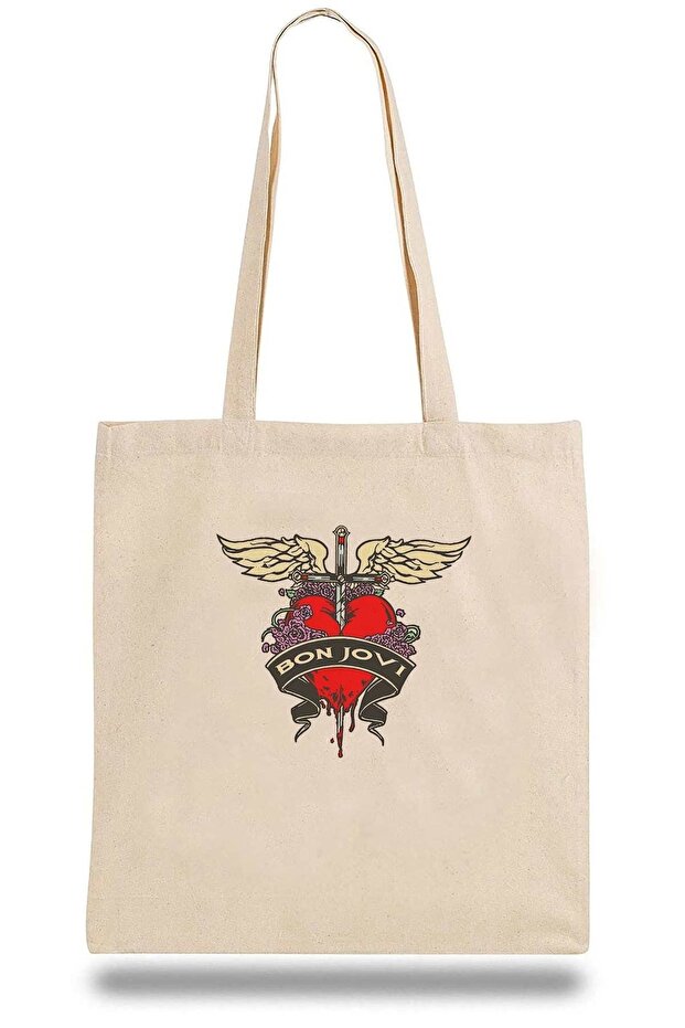Unisex Cloth Bag Bon Jovi Heart