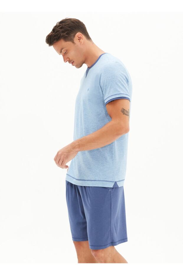 Açık Mavi Pijama Takımı - 3