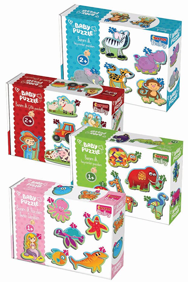 My Baby's First Animals Puzzle Set of 4