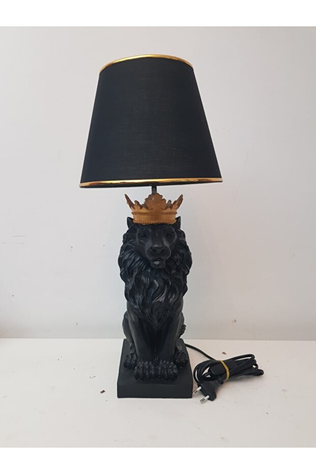 Taçlı Aslan Abajur - 1