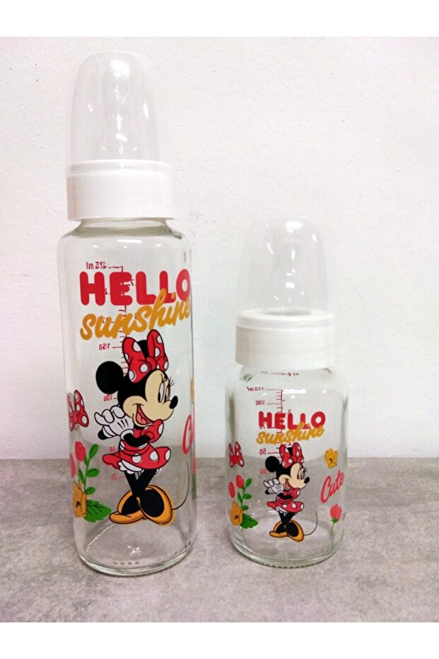 Lisanslı Minnie Mouse Biberon Seti 2li - 1