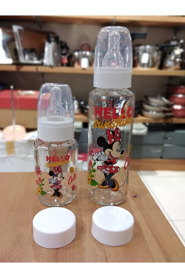 Lisanslı Minnie Mouse Biberon Seti 2li - 2