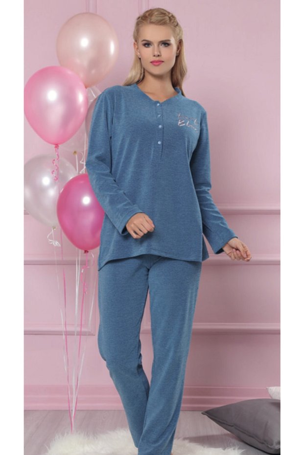 Women's Pajamas Suit 2296 Petrol