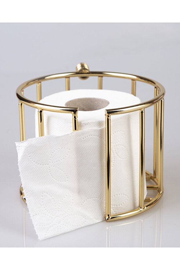 Toilet Roll Holder Wclik Gold Stainless Filled Iron Wall Mount Bathroom Organizer