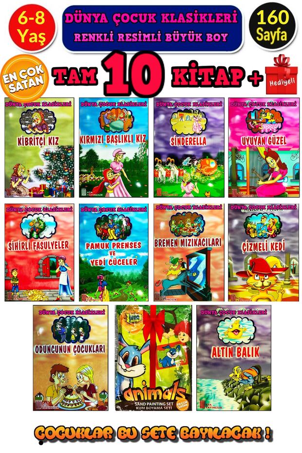World Kids Classics Set 6-8 Years Old + Sand Painting Gift