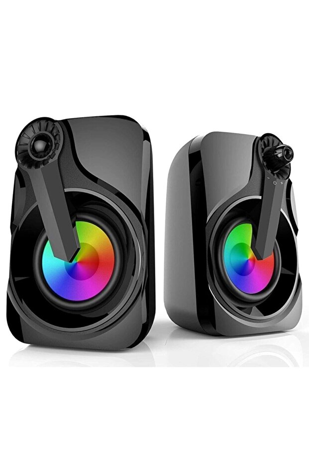 Md-x27 3wx2 Usb Led Işıklı Hoparlör Set - 3