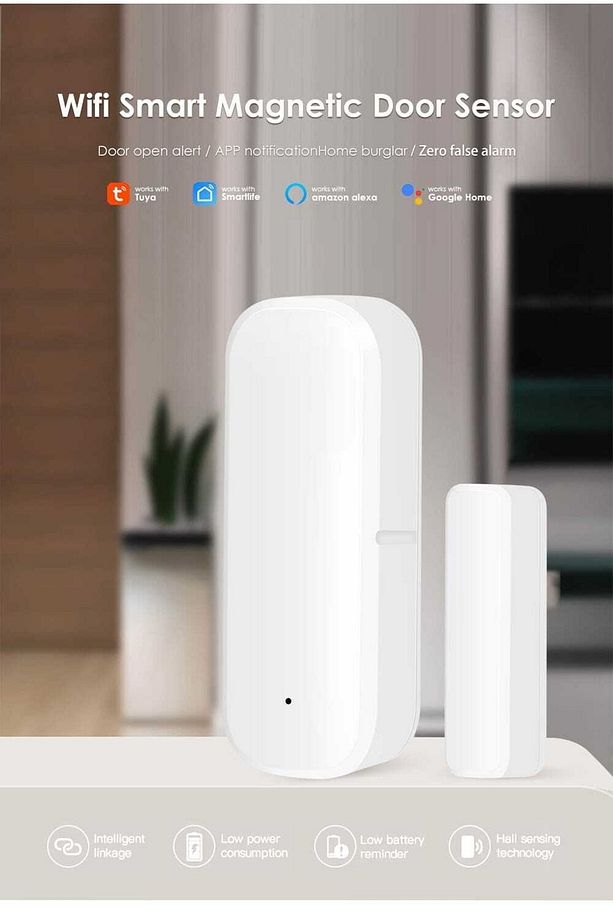 Tuya Destekli Akıllı Wifi Kapı Pencere Sensörü - 3