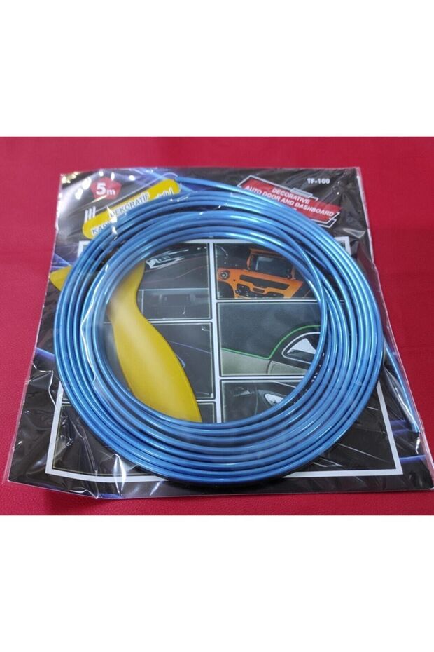 In-Vehicle 5 Meters Corded Torpedo Rope Strip - Non-Illuminated Rope Neon (blue)