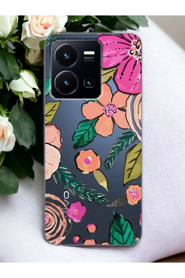 Clear Phone Case for Vivo Y35 Revel Design
