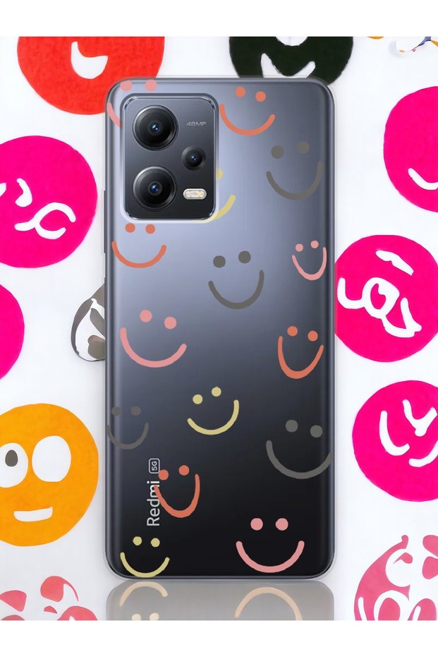 Xiaomi Redmi Note 12 Pro 5g Smile Design Transparent Phone Case