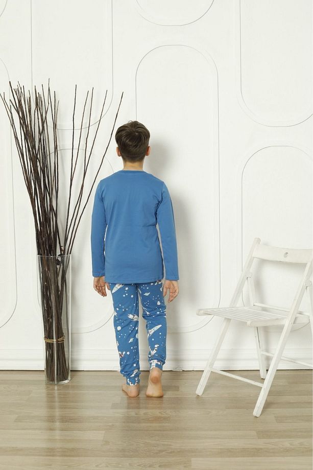 Astronotlu Erkek Çocuk Pijama Takımı - 4