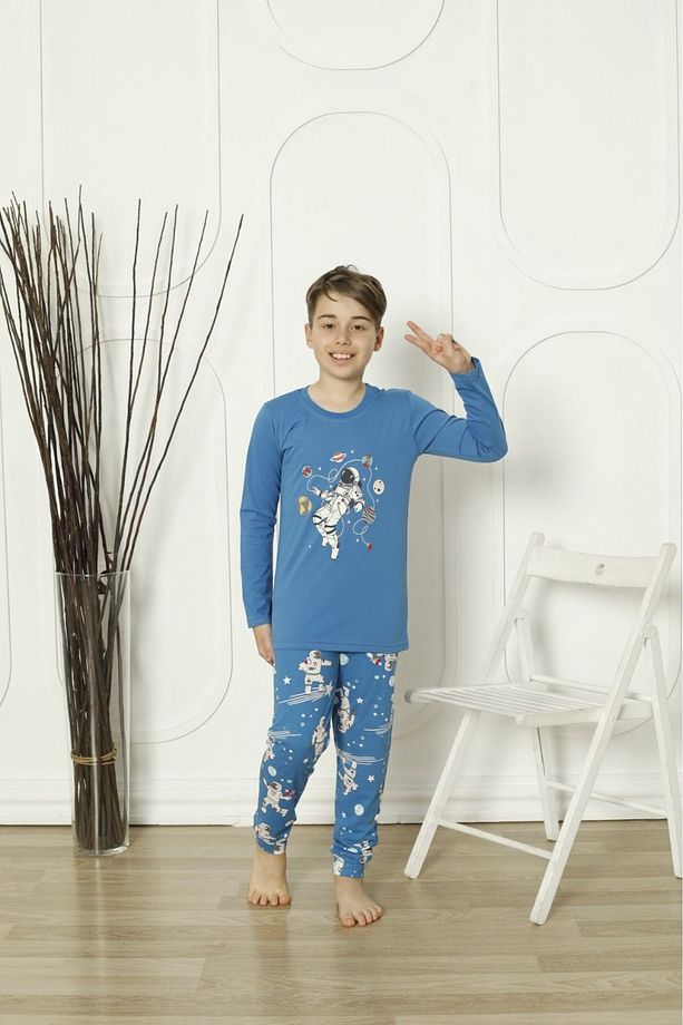 Astronotlu Erkek Çocuk Pijama Takımı - 3