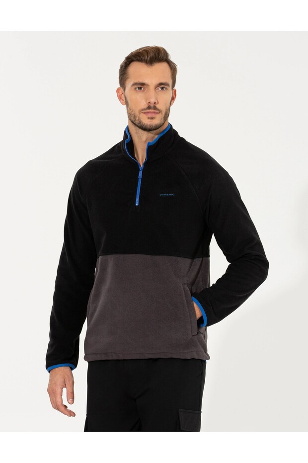 Siyah Regular Fit Sweatshirt - 4