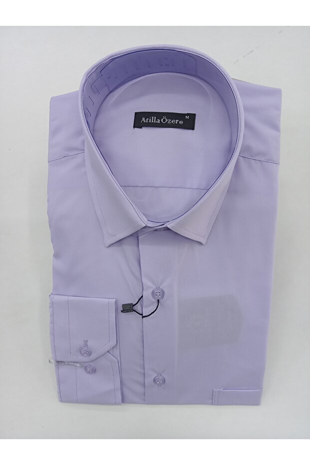Classic Loose Comfortable Fit Ironable Fabric Single Pocket Long Sleeves