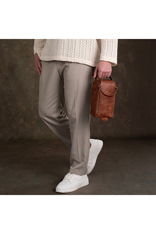 Hakiki Deri El Çantası Taba - 2