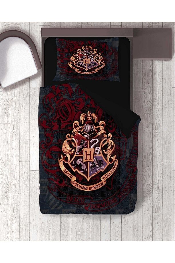hediye nevresim HARRY POTTER 3d desen baskılı tek kişilik nevresim takımı çarşafsız - 1