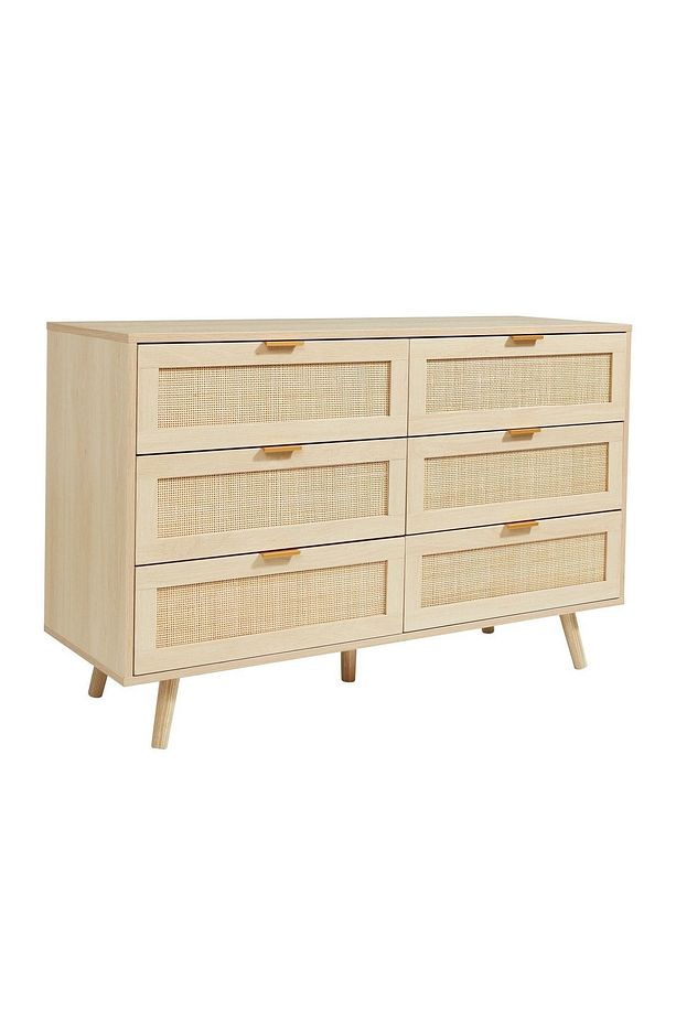 Light Rattan 6 Çekmeceli Şifonyer (çamaşırlık) - 1