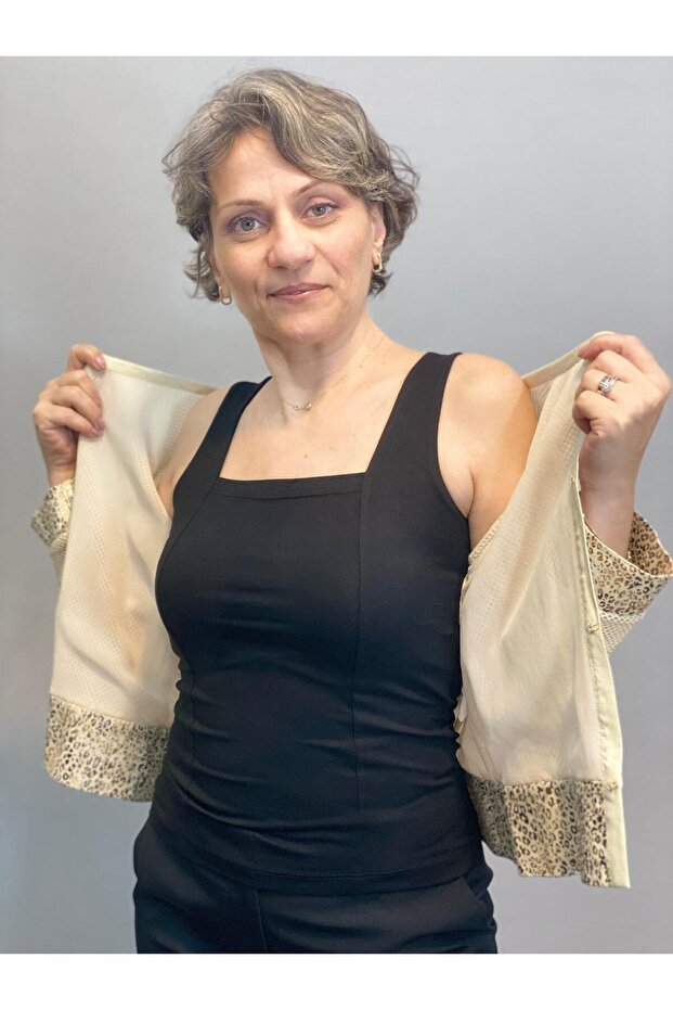 FİLE DETAYLI KETEN CEKET - 3