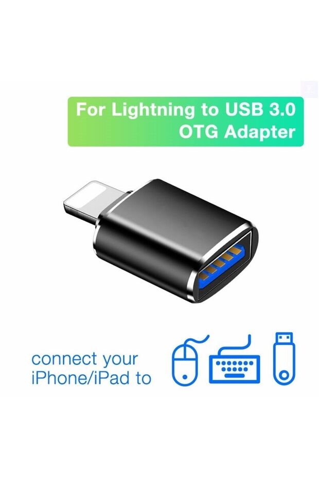 Lightning To Usb Adapter Iphone Ipad Usb Dönüştürücü Adaptör (YÜKSEK KALİTE) - 4