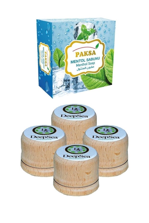 Deepsea Menthol Stone 7 Gr (4 Pieces) + Natural Menthol Soap