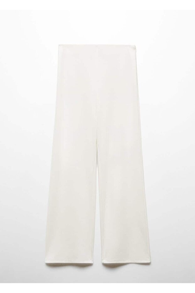 Gerade geschnittene, drapierte Hose - 3