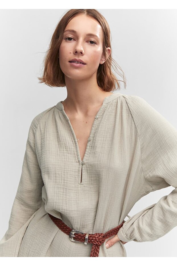 Düğmeli kısa tulum - 7