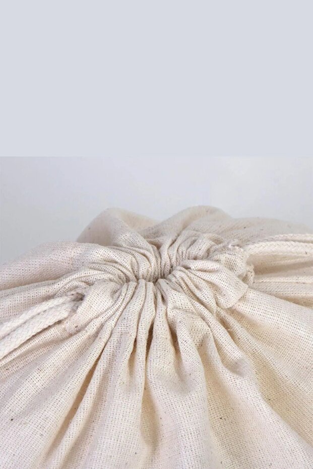 حقيبة قماش خام مقاس 20 × 30 سم - 2 رباط - 4