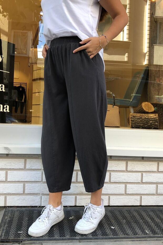 Gabardin Şalvar Pantolon - 4
