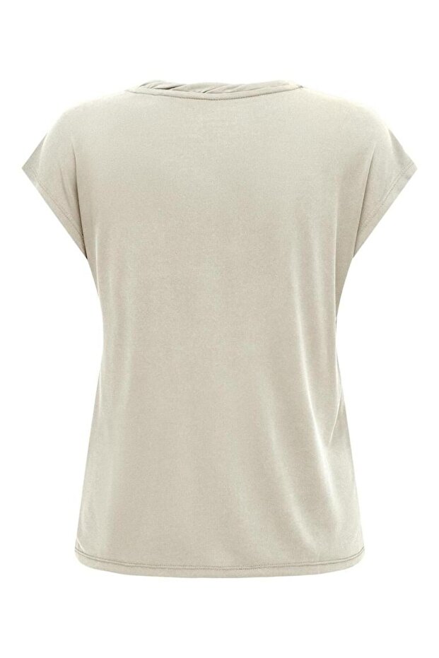 Kadın V Yaka Basic T-shirt - 15326642 - 3