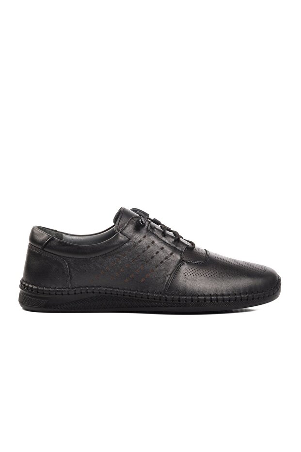 617 Black Genuine Leather Men's Casual Shoes