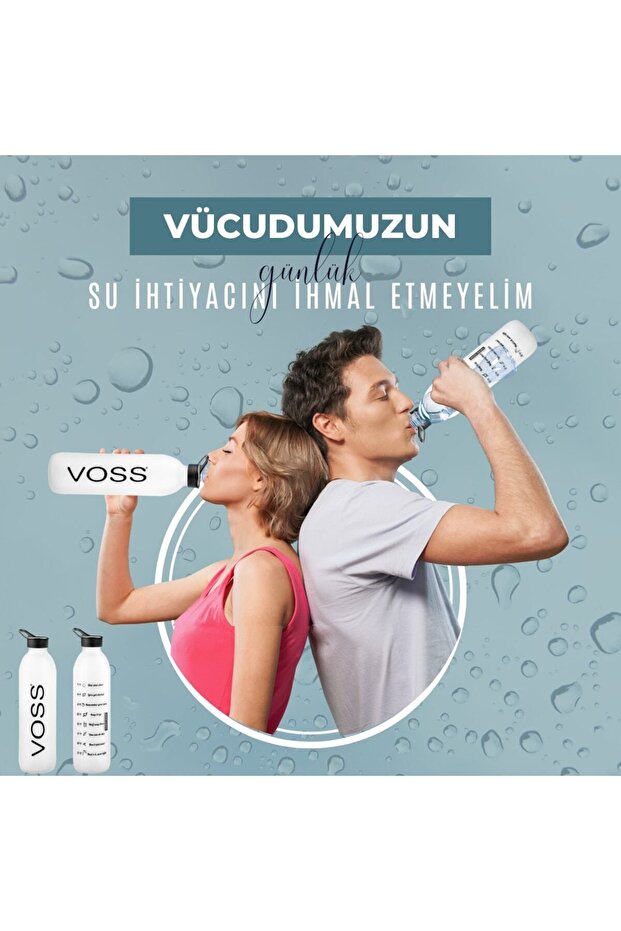 2'li Motivasyon Cam Matara 1000 ml Su Şişesi 1lt - 6
