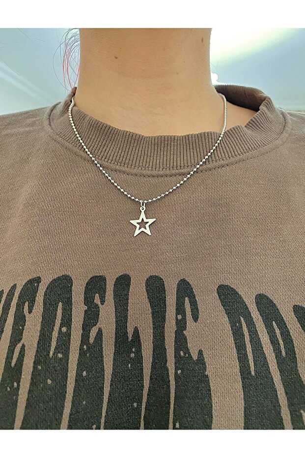 Yıldız Y2K Top Zincir Kolye - 1