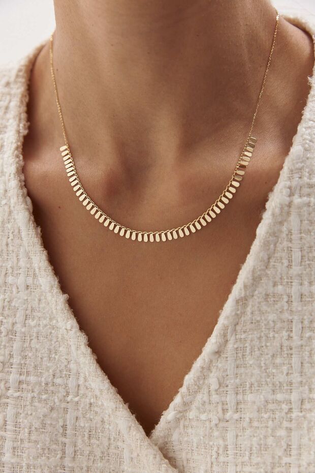 Altın Pullu Kolye - 3