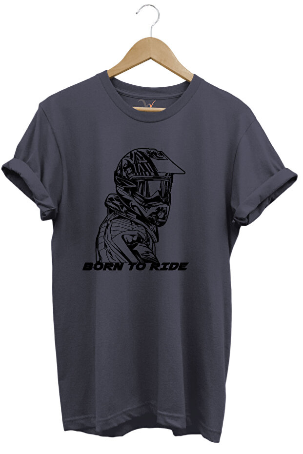 Motorcycle Rider Special Design Gift Born to Ride Printed Summer 100% Cotton T-Shirt