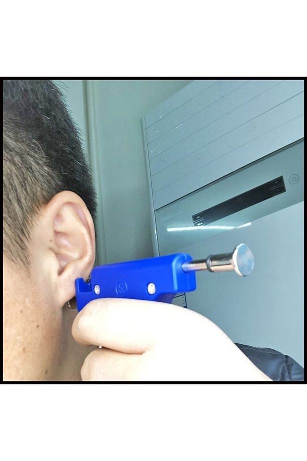Kulak Delme Tabancası Ve 98 Adet Küpe Delme Küpesi Kulak Deldirme Deldirtmek Piercing - 4
