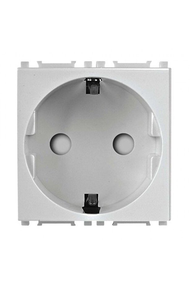 مقبس الأرض الأبيض المعدني المعياري من Viko مع قاعدة + غطاء 2 متر - Wvtt22121mw-tr