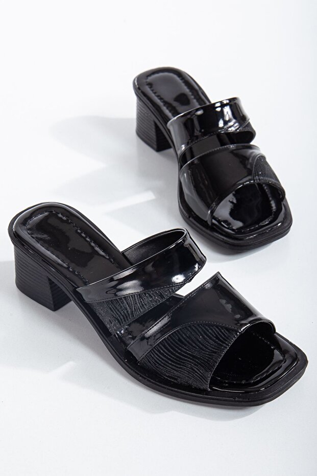 Women's Heeled Daily Slippers with Grass