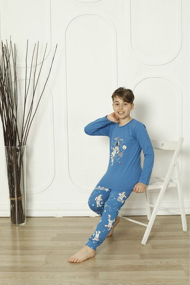 Astronotlu Erkek Çocuk Pijama Takımı - 6