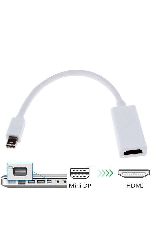 Macbook Ile Uyumlu Mini Displayport Dönüştürücü Hdmı Çıkışlı Yüksek Kalite - 1